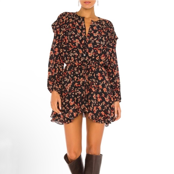⭐️Free People Flower Fields Mini Dress in Dark Combo [G13] - Picture 2 of 11